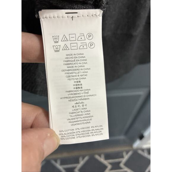 Michael Kors Women's Sweater Zipper Sleeves Gray Size L Pullover Turtleneck - Picture 7 of 9